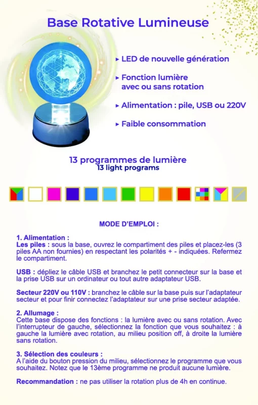 flyer base lumineuse norme EU - verso