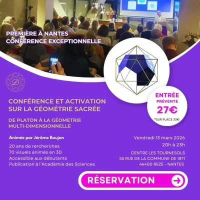 Conférence Geometrie sacree , 13 mars 2026 Nantes